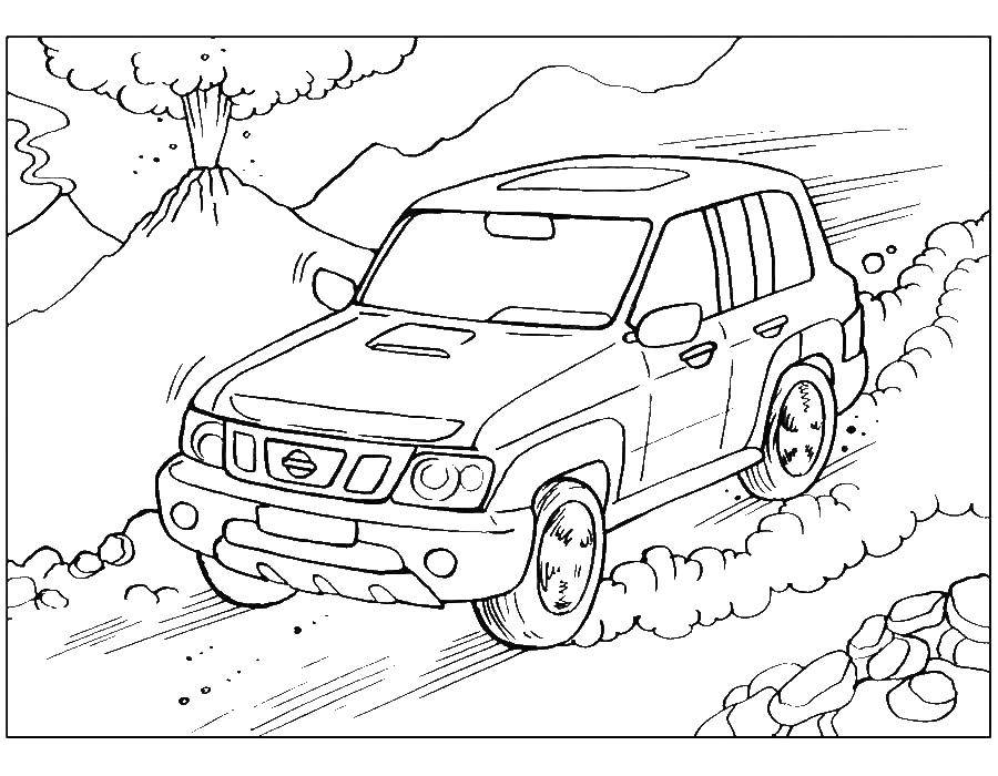 Coloring Jeep. Category coloring. Tags:  Jeep, car.