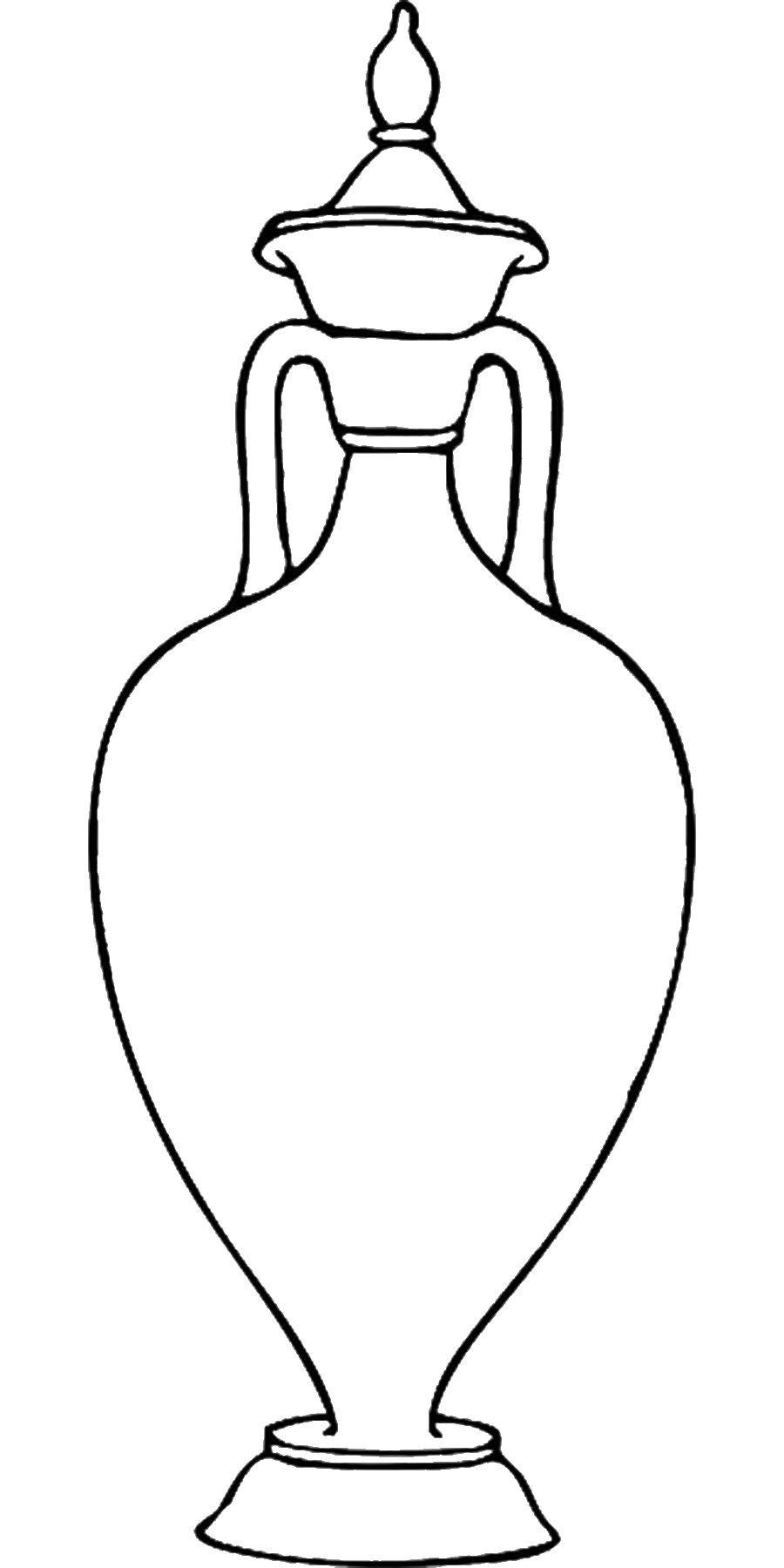 Coloring Pitcher. Category coloring. Tags:  jug.