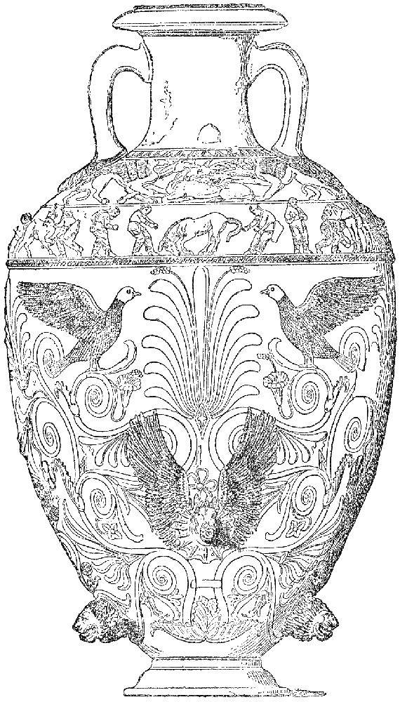 Coloring Vase with figure. Category coloring. Tags:  vase, figure.