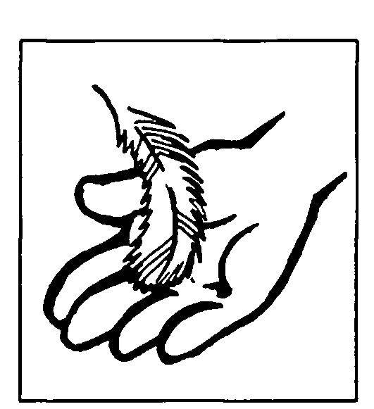 Название: Раскраска Пух в руке. Категория: рука. Теги: Рука. пух.