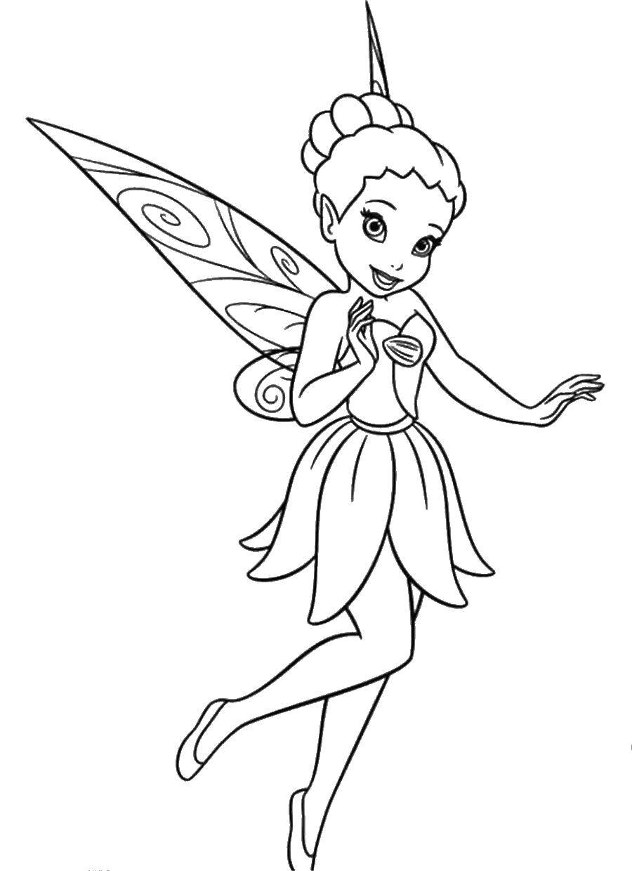 Coloring Fairy pretty. Category Ding , Ding Ding. Tags:  fairy.