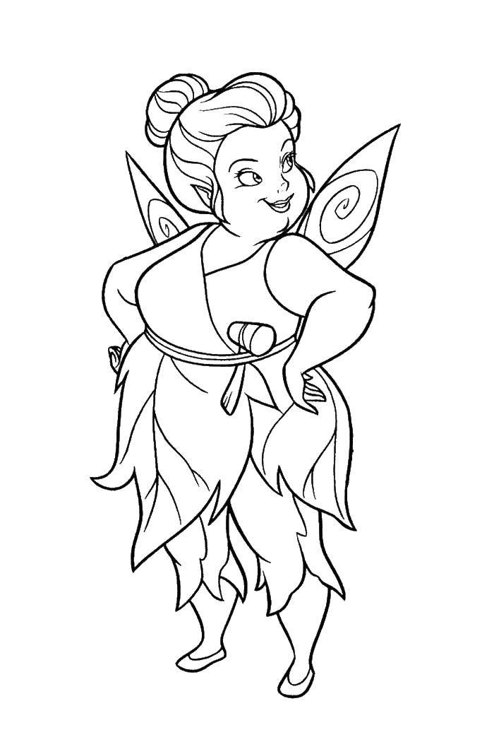 Coloring Fairy Mary. Category Ding , Ding Ding. Tags:  fairy, Tinker bell, Mary.