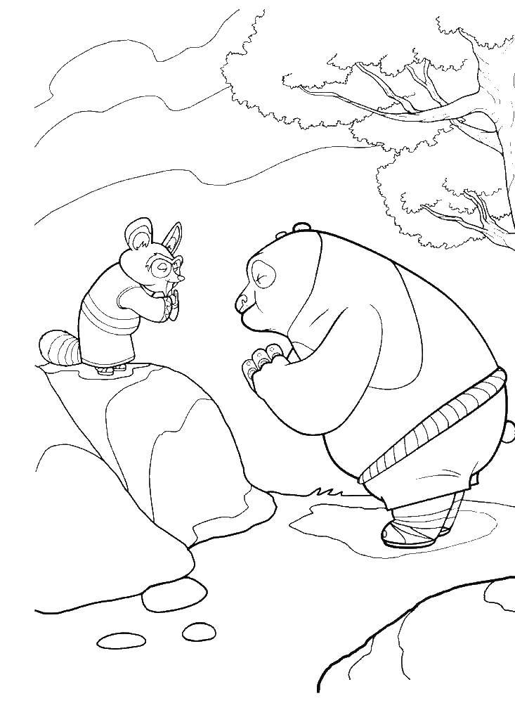 Coloring The Panda and the master. Category kung fu Panda. Tags:  Panda.