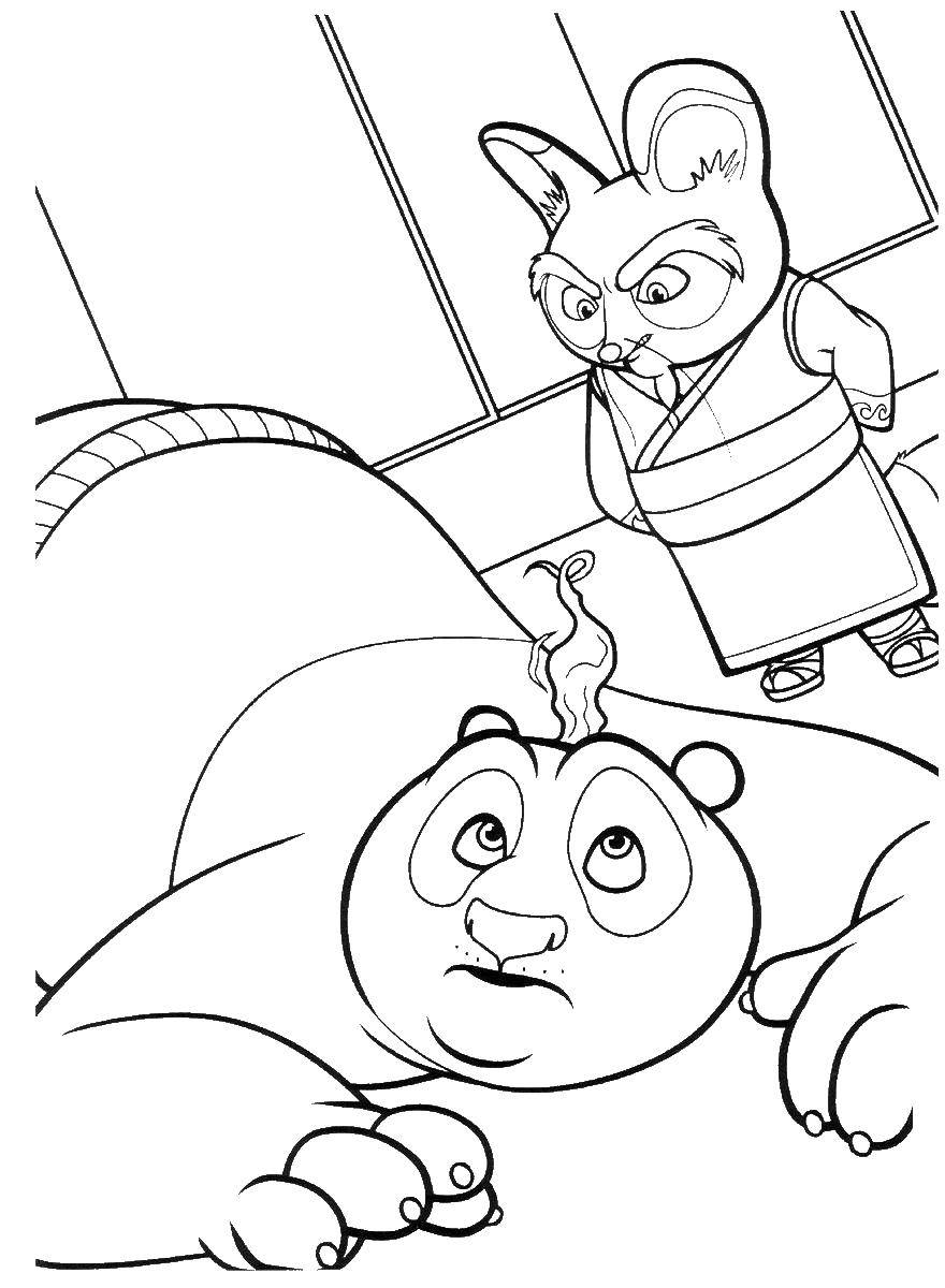 Coloring Master Shifu teaches the Panda. Category kung fu Panda. Tags:  master Shifu.