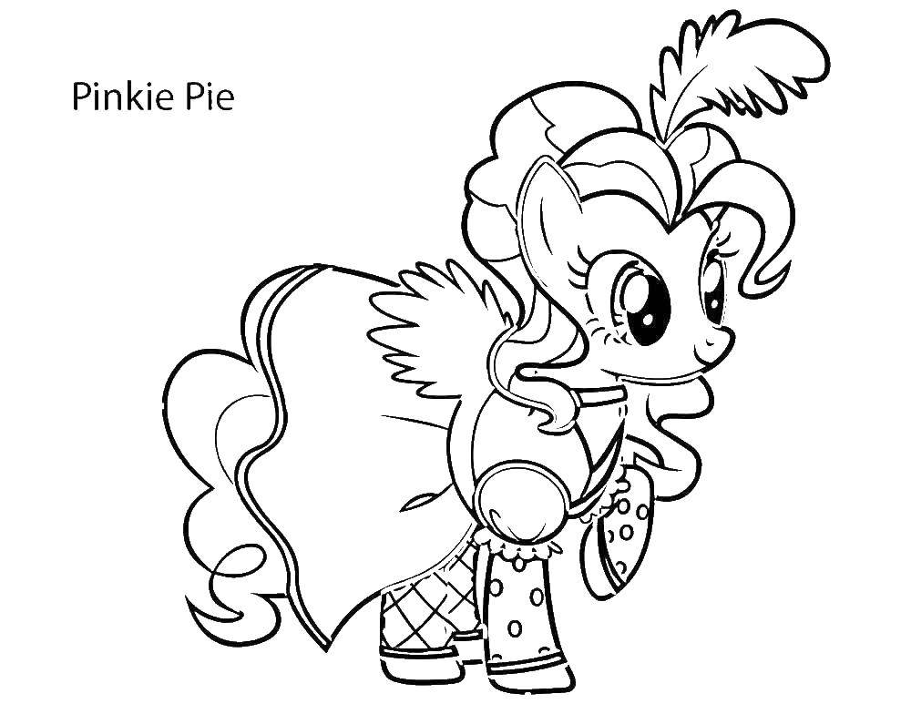 Название: Раскраска Мой милый пони пинки пай. Категория: мультики. Теги: Пинки, пони.