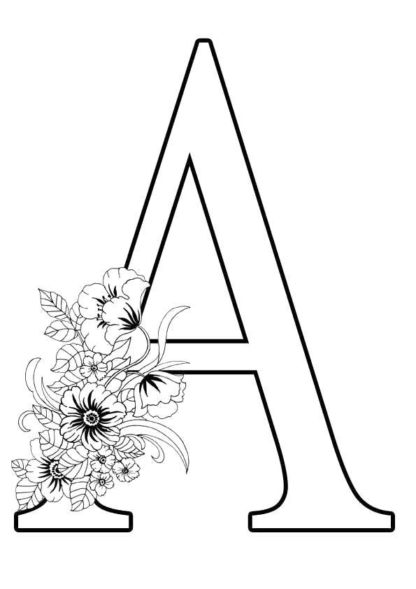 Coloring ABC. Category letters. Tags:  The alphabet, letters, words.