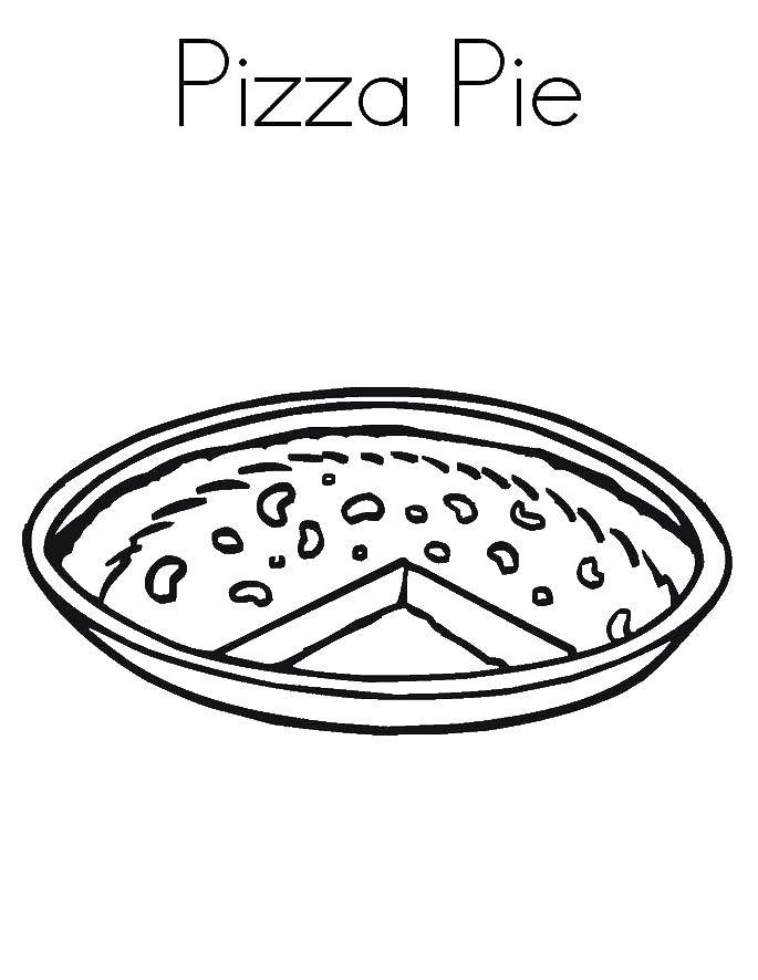 Coloring Pizza. Category The food. Tags:  pizza, food.