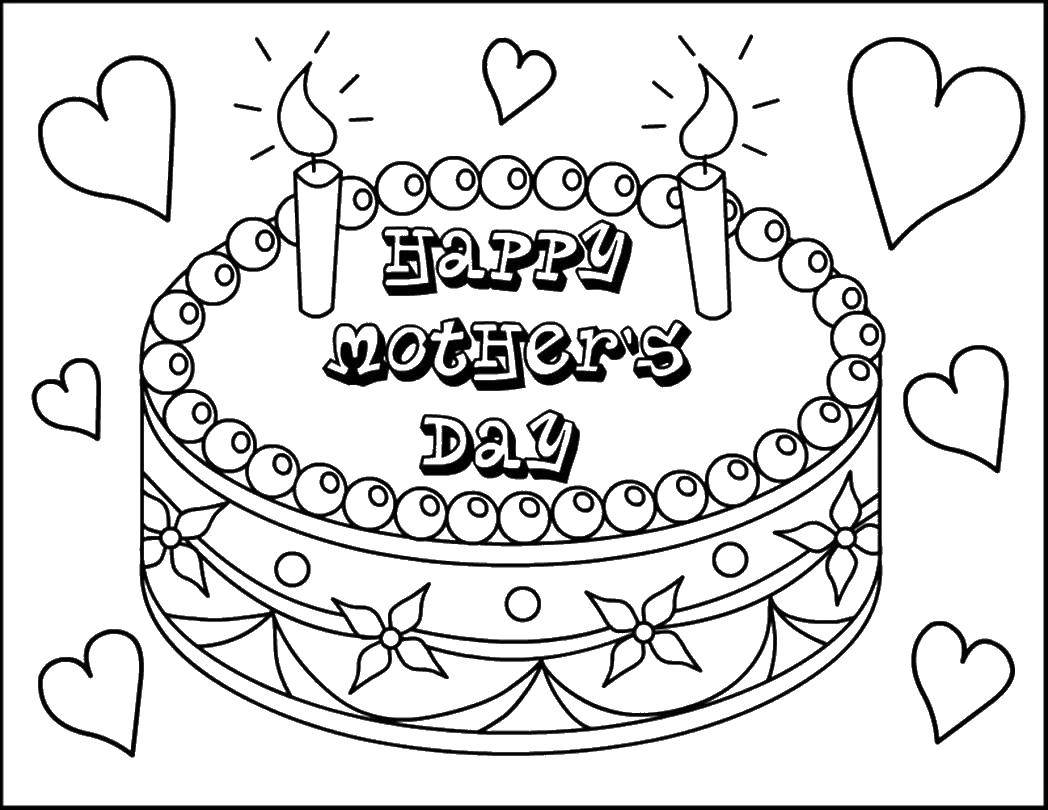 Опис: розмальовки  Торт зі свічками. Категорія: торт зі свічками. Теги:  торт, свічки.