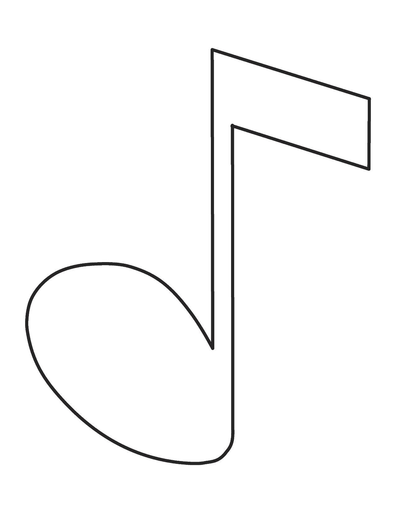 Coloring Note. Category Music. Tags:  music, notes.