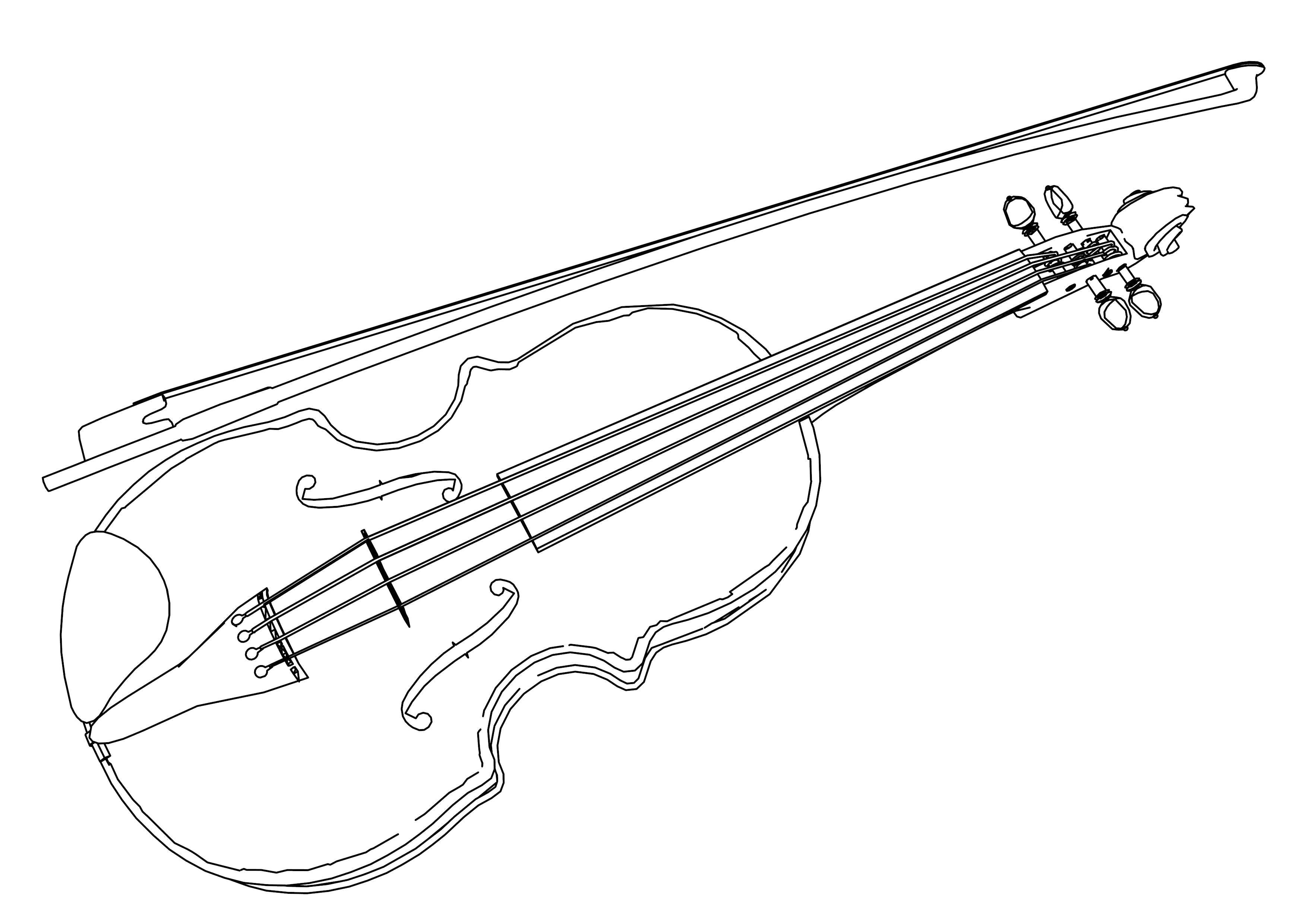 Название: Раскраска Виолончель. Категория: Музыка. Теги: Музыка, инструмент, музыкант, ноты.