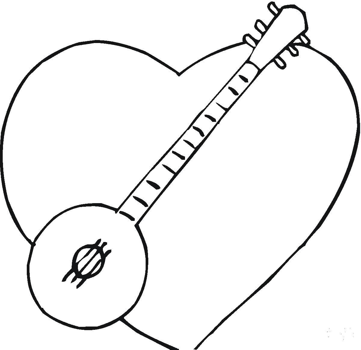 Coloring The key to your heart. Category Hearts. Tags:  Heart, love.