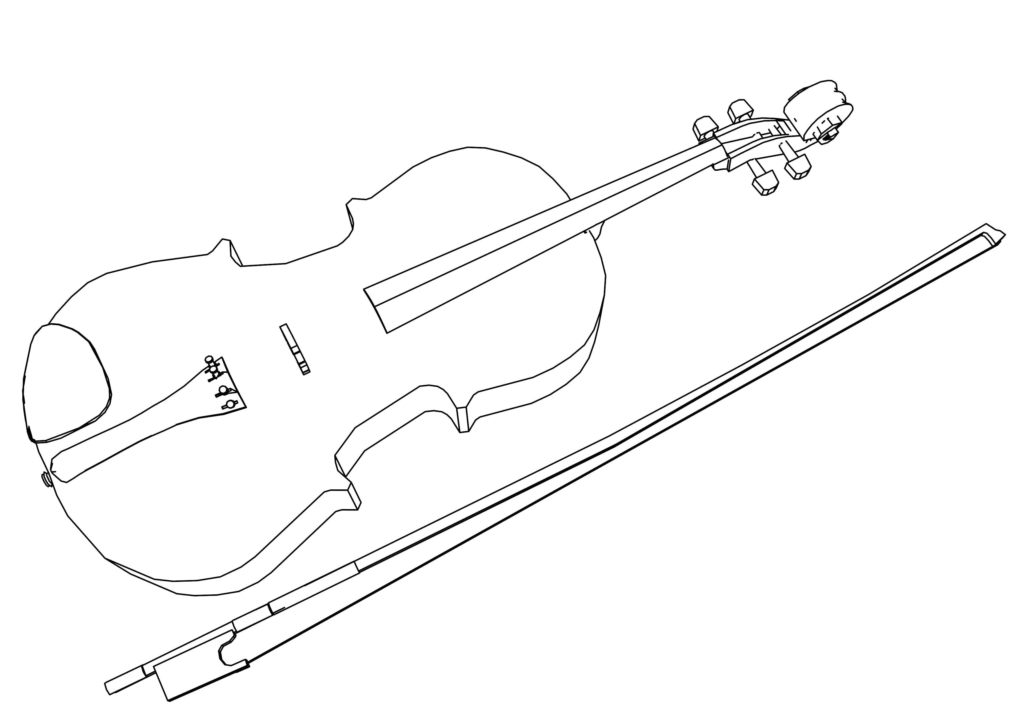 Coloring Violin. Category Music. Tags:  Music, instrument, musician, note.