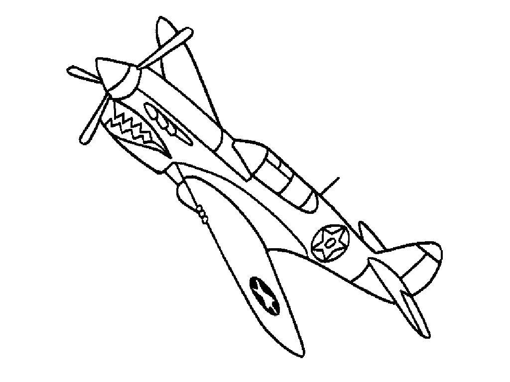 Coloring Terrible plane. Category The planes. Tags:  Plane.