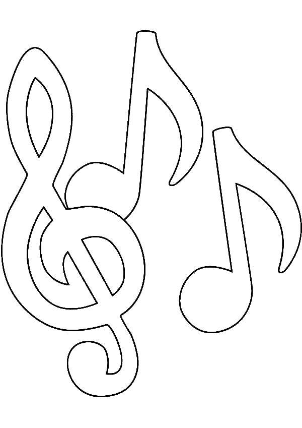 Coloring Notes. Category Music. Tags:  Music, instrument, musician, note.