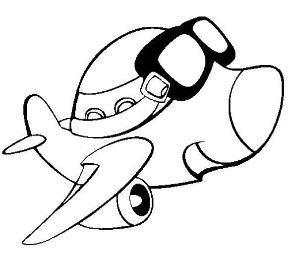 Опис: розмальовки  Літачок. Категорія: Розмальовки для малюків. Теги:  Літак .