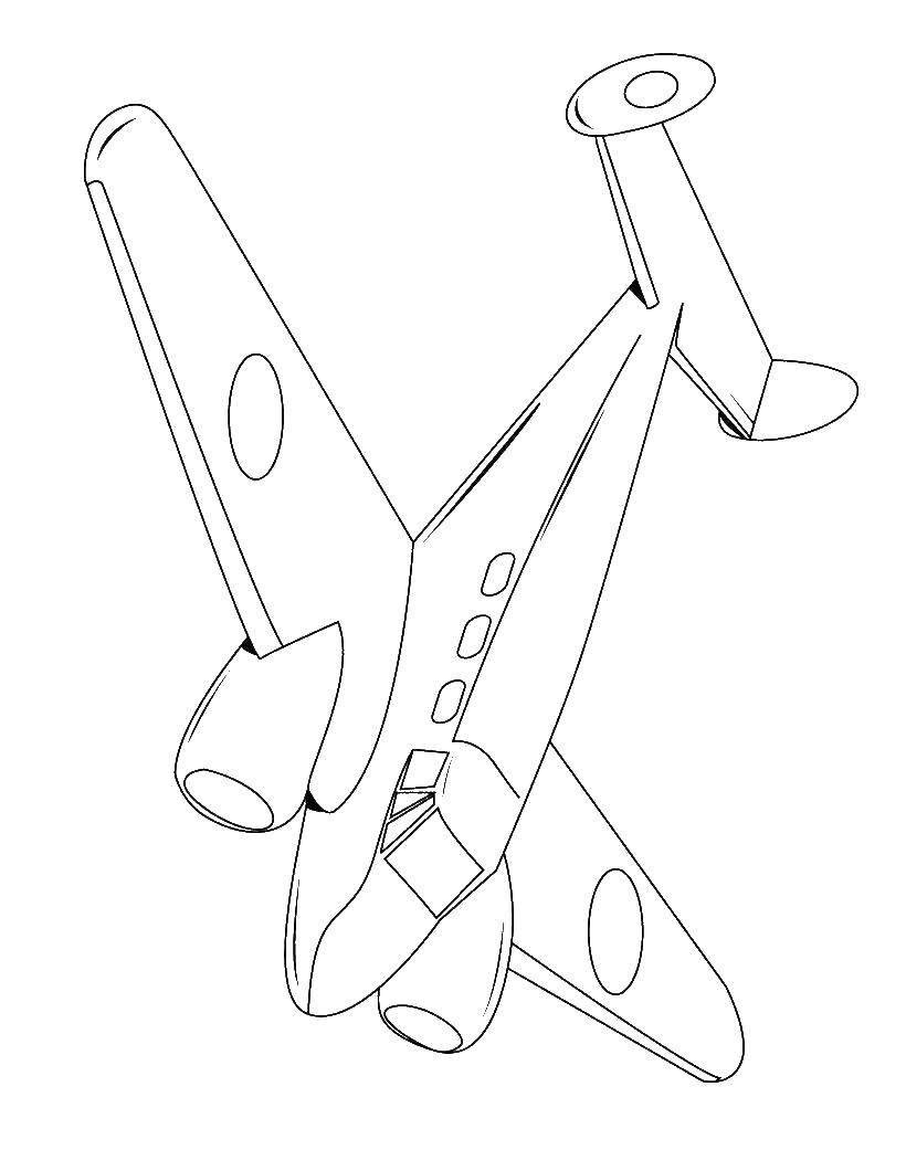 Coloring Hovering a plane. Category The planes. Tags:  Plane.