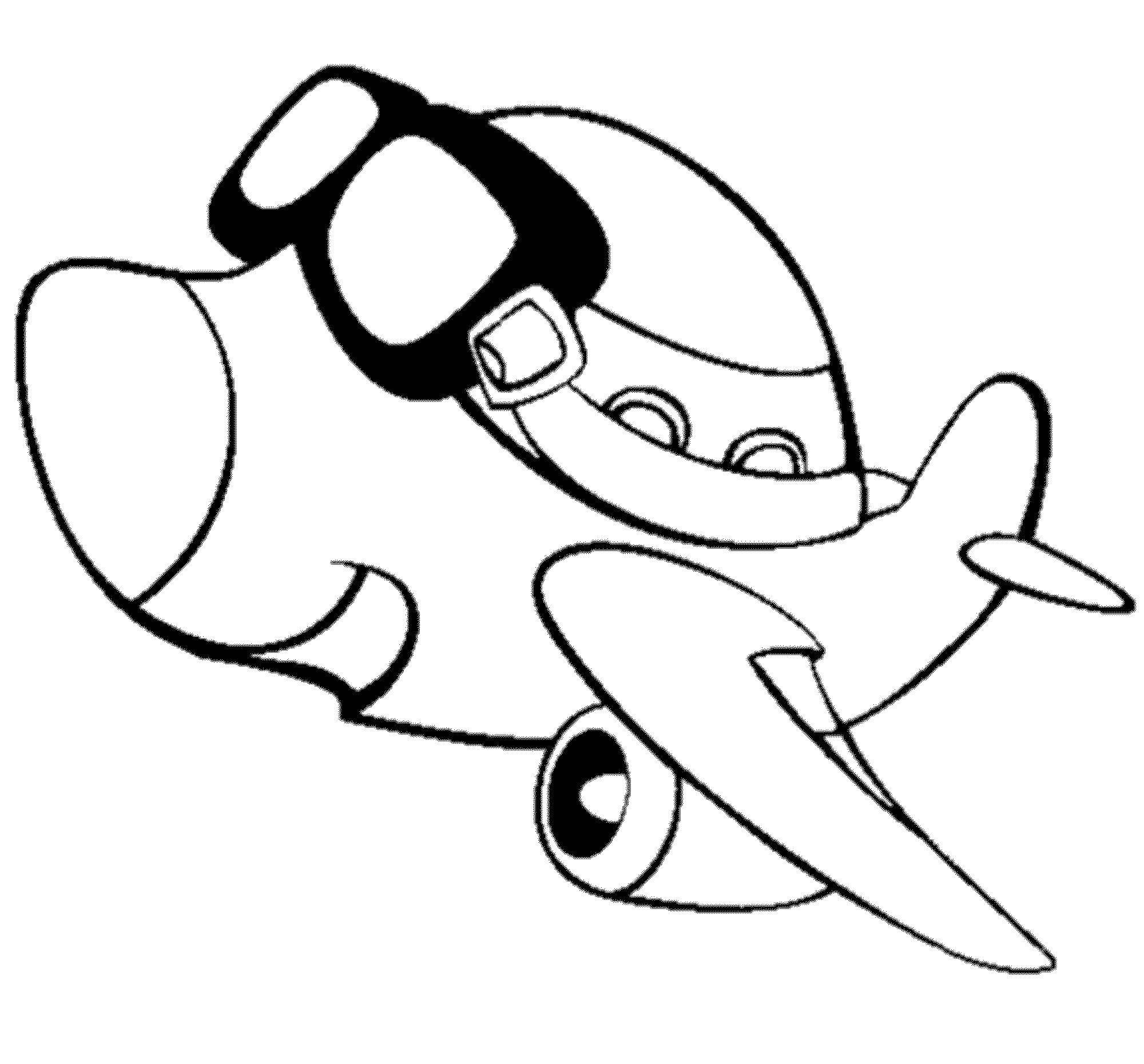Coloring Airplane. Category coloring for little ones. Tags:  Plane.
