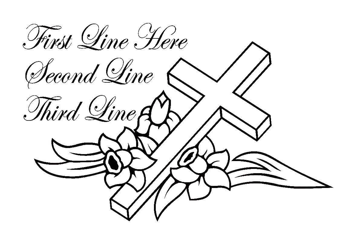 Coloring Cross. Category coloring pages cross. Tags:  cross.
