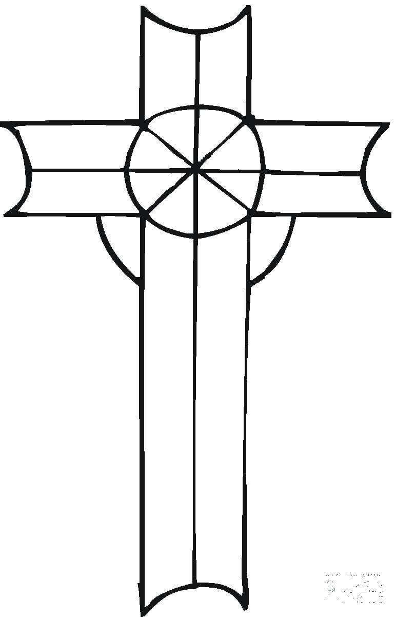 Coloring Cross. Category coloring pages cross. Tags:  cross.