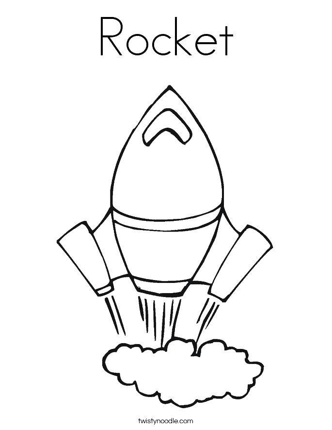 Название: Раскраска Ракета. Категория: ракета. Теги: ракета.