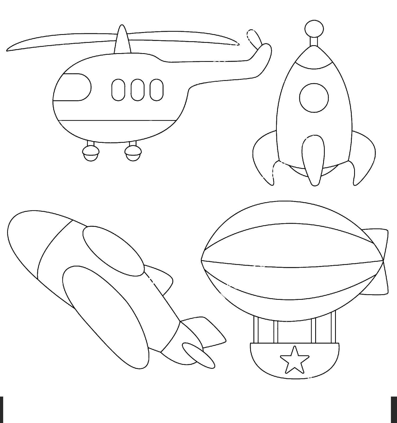 Детский рисунок танк и самолет