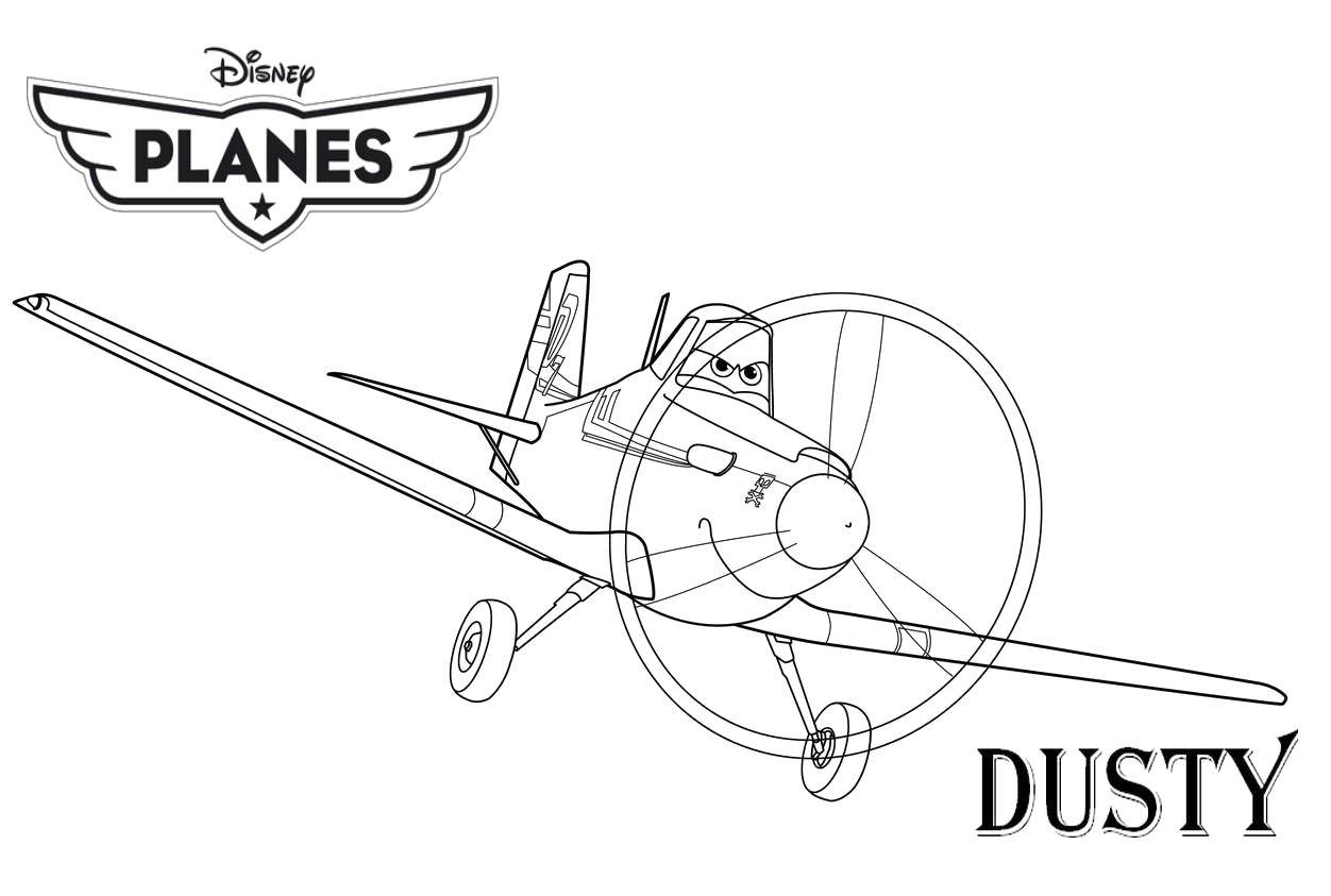 Coloring Dusty. Category The planes. Tags:  Plane.