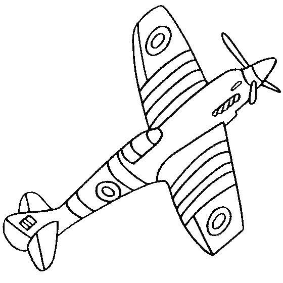 Coloring Airplane. Category The planes. Tags:  Plane.