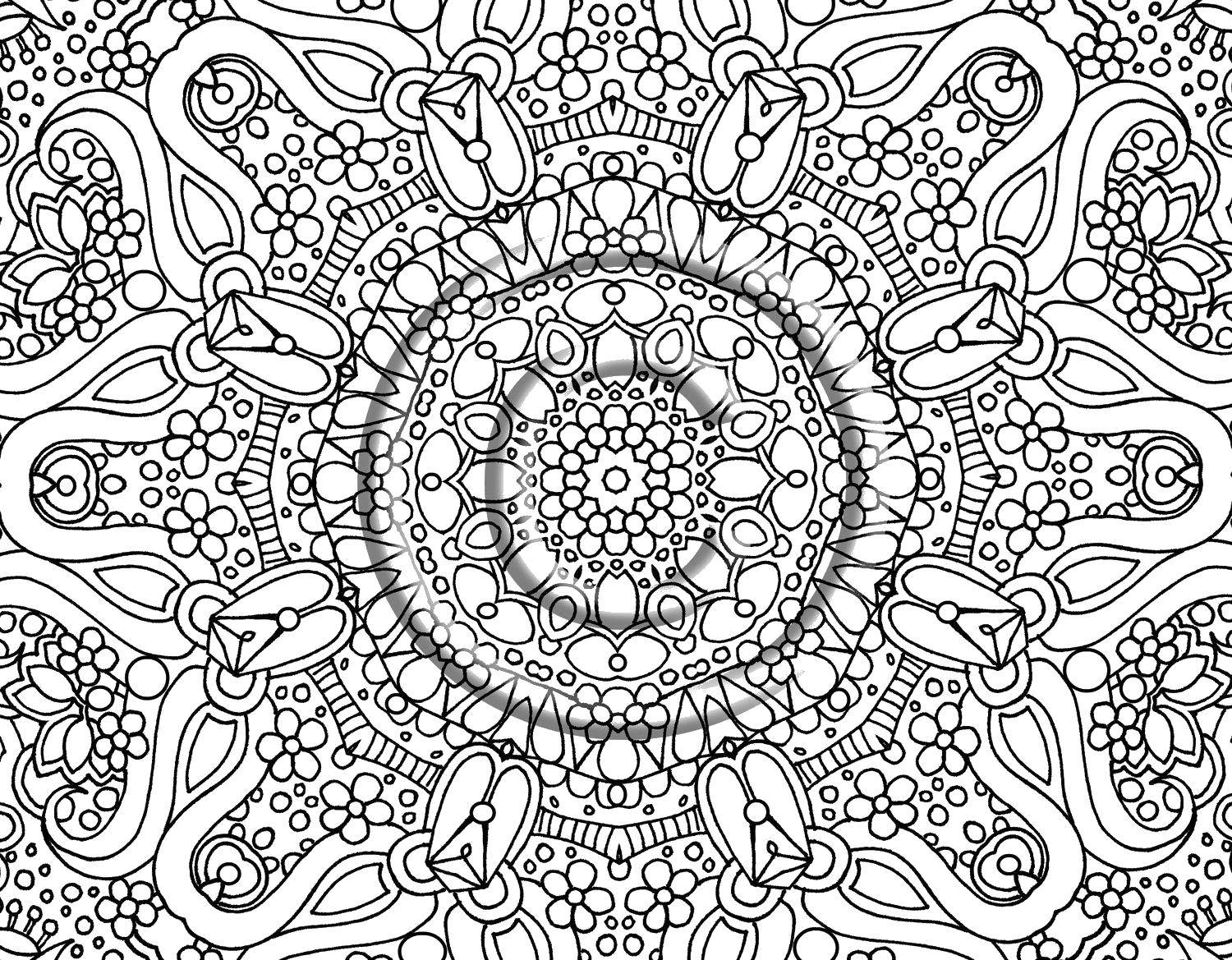 Coloring A complex pattern. Category patterns. Tags:  Patterns, geometric.