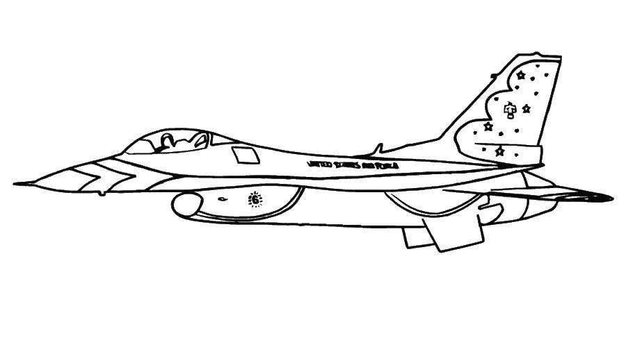 Coloring Jet. Category The planes. Tags:  Plane.
