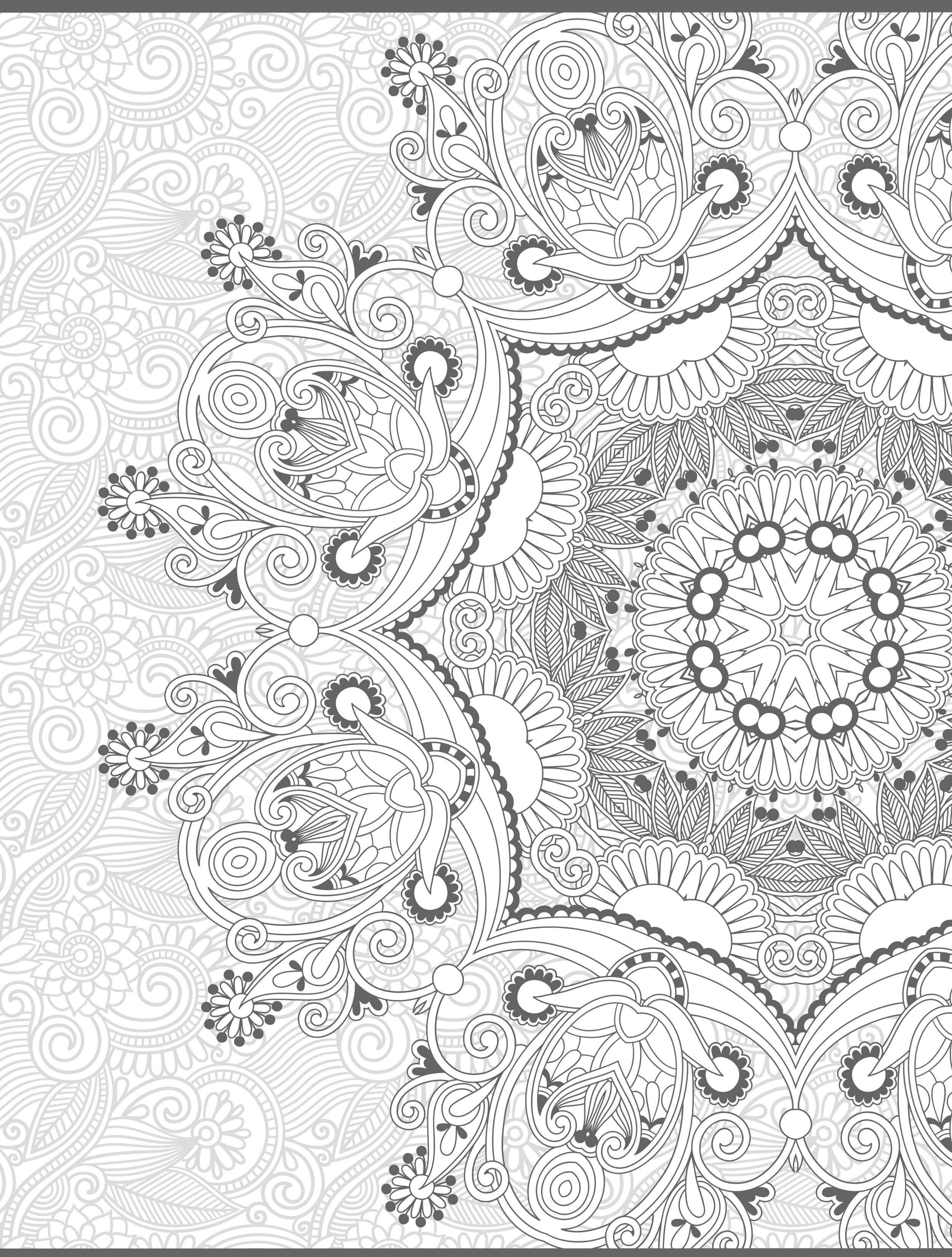 Coloring Intricate pattern with small details. Category patterns. Tags:  Patterns, flower.