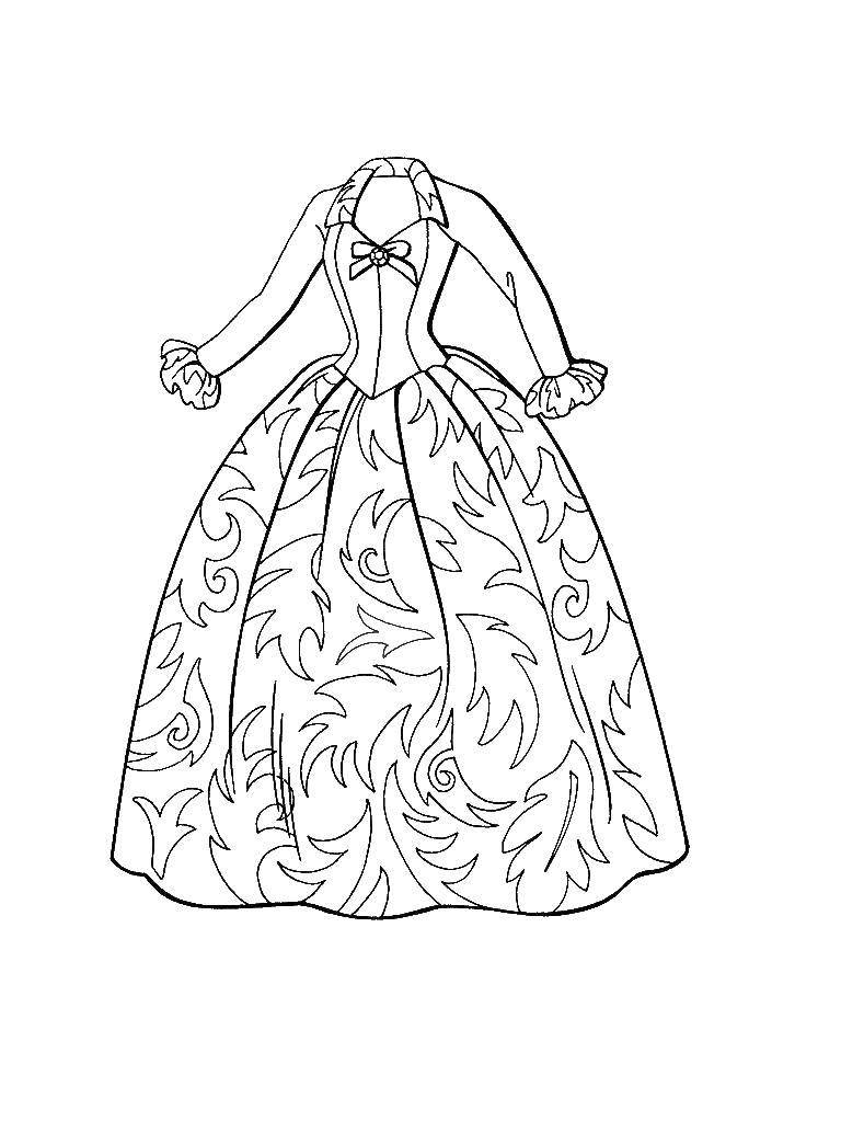 Coloring Quinceanera dresses for girls. Category Dress. Tags:  Clothing, dress.