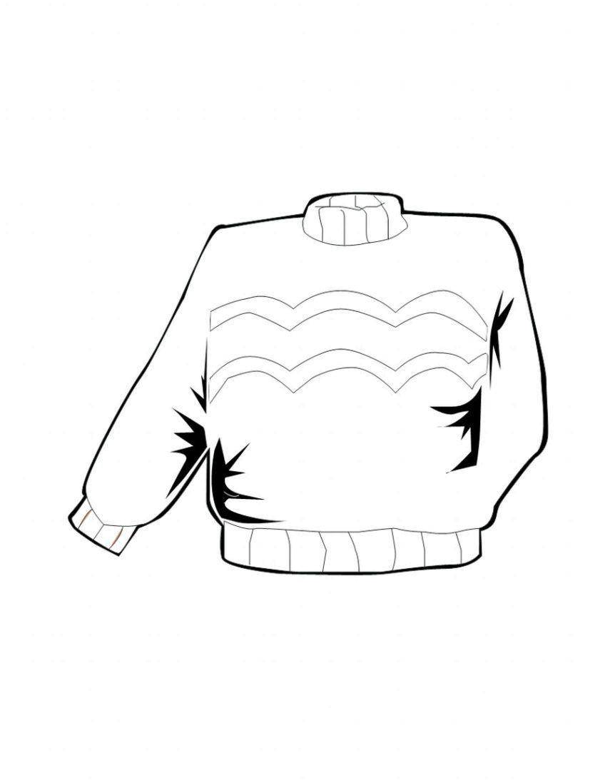 Coloring Sweater. Category Clothing. Tags:  Clothes, children sweater.