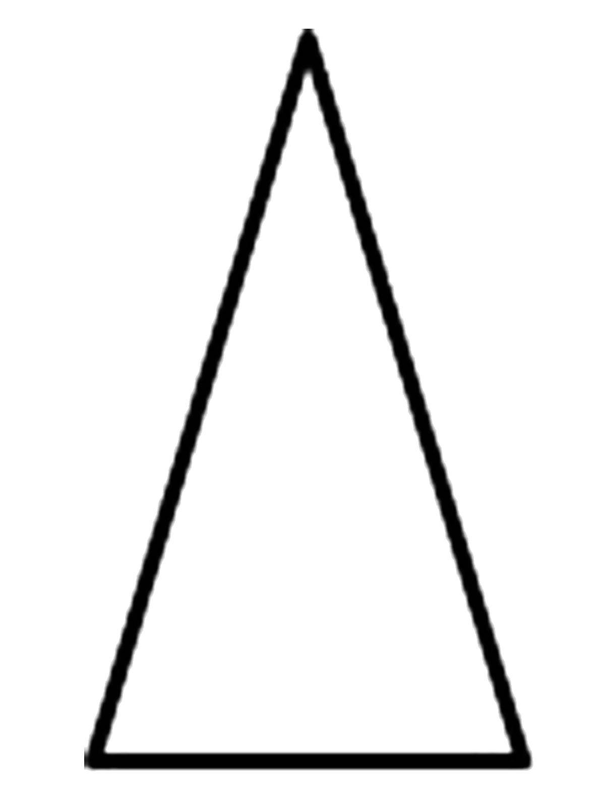 Название: Раскраска Треугольник. Категория: фигуры. Теги: Треугольник.