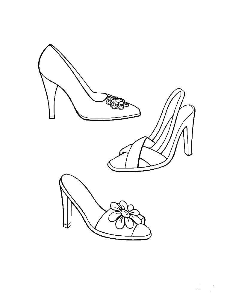 Coloring Shoes. Category shoes. Tags:  Shoes, shoes.