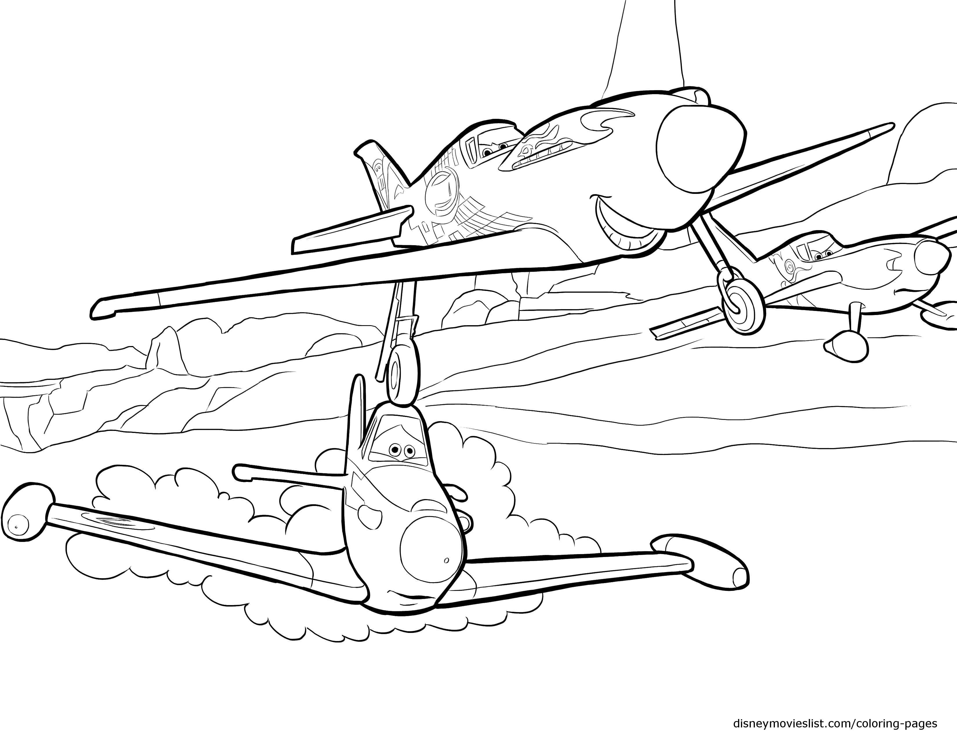 Название: Раскраска Мультфильм. Категория: Самолеты. Теги: Персонаж из мультфильма.