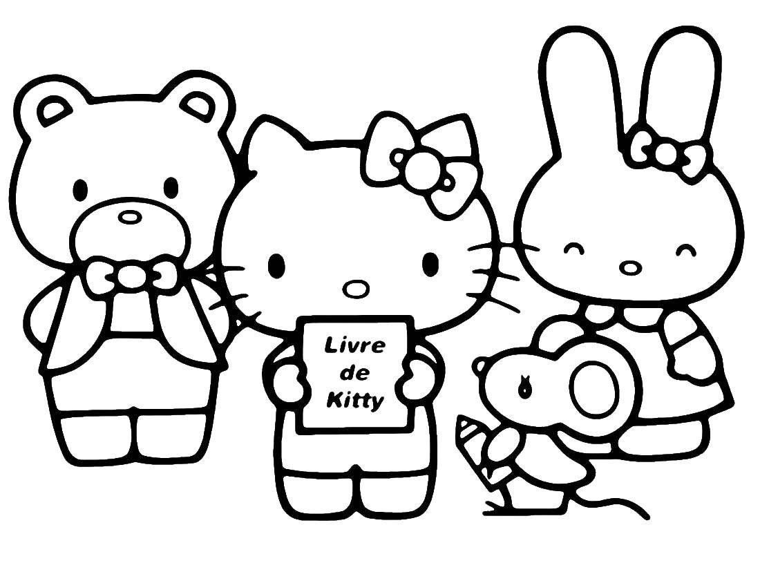 Coloring Kitty with friends. Category kitty . Tags:  Kitty .