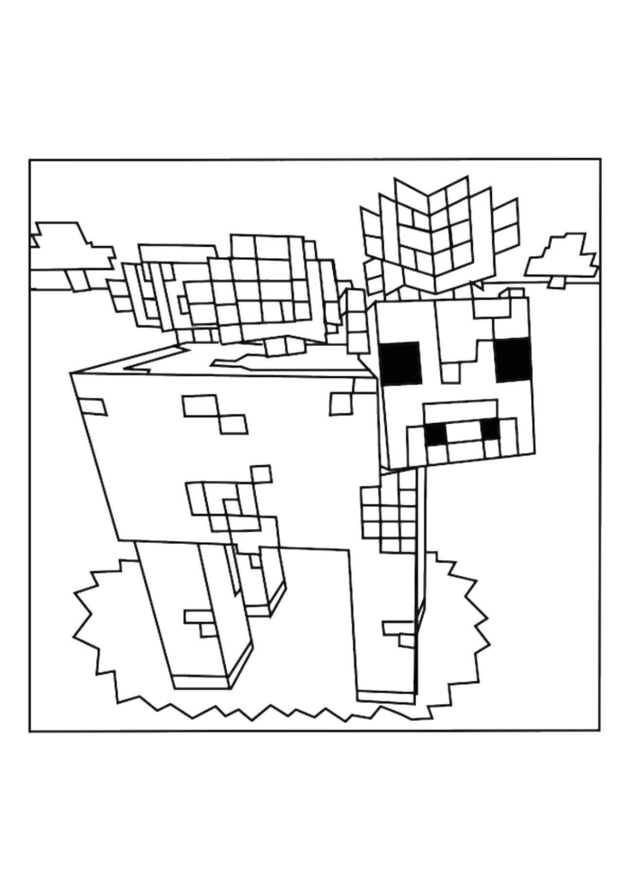 Coloring Minecraft. Category The mainkrafta. Tags:  Games, Minecraft.