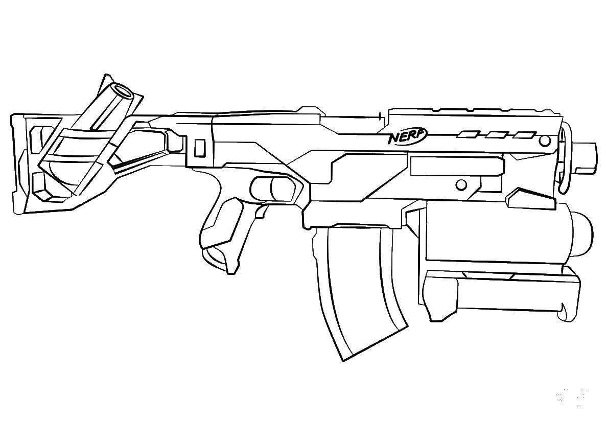 Coloring Rifle. Category weapons. Tags:  Weapons.