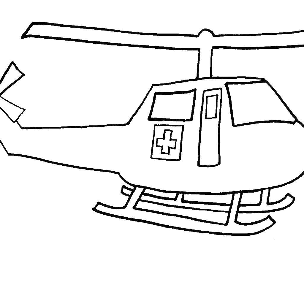 Название: Раскраска Вертолёт с помощью. Категория: Вертолеты. Теги: Вертолёт.