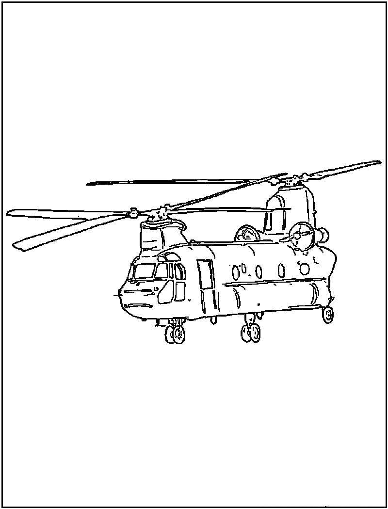 Coloring Military helicopter. Category Helicopters. Tags:  Gunship.