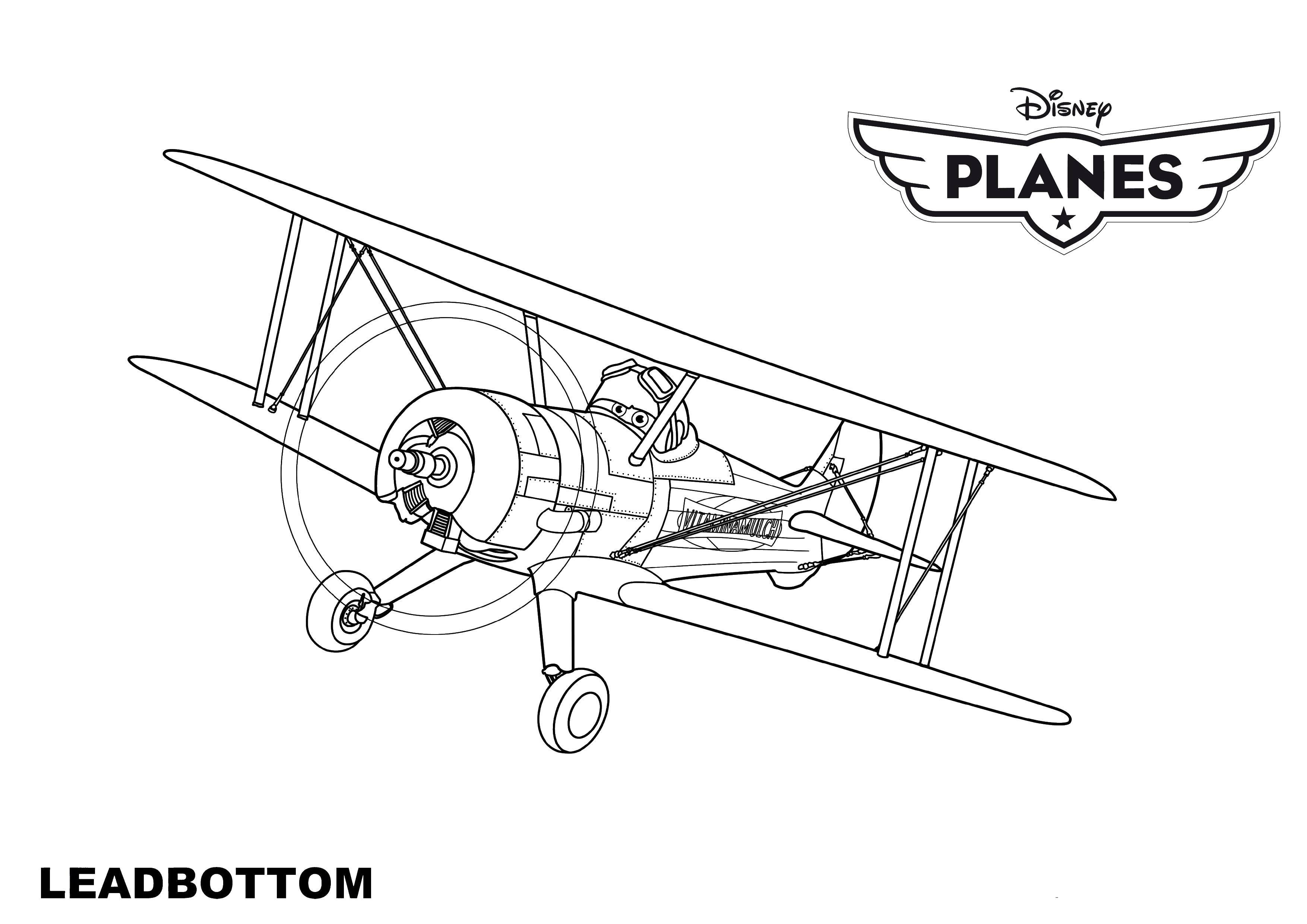 Coloring Cartoon. Category the planes. Tags:  Plane.