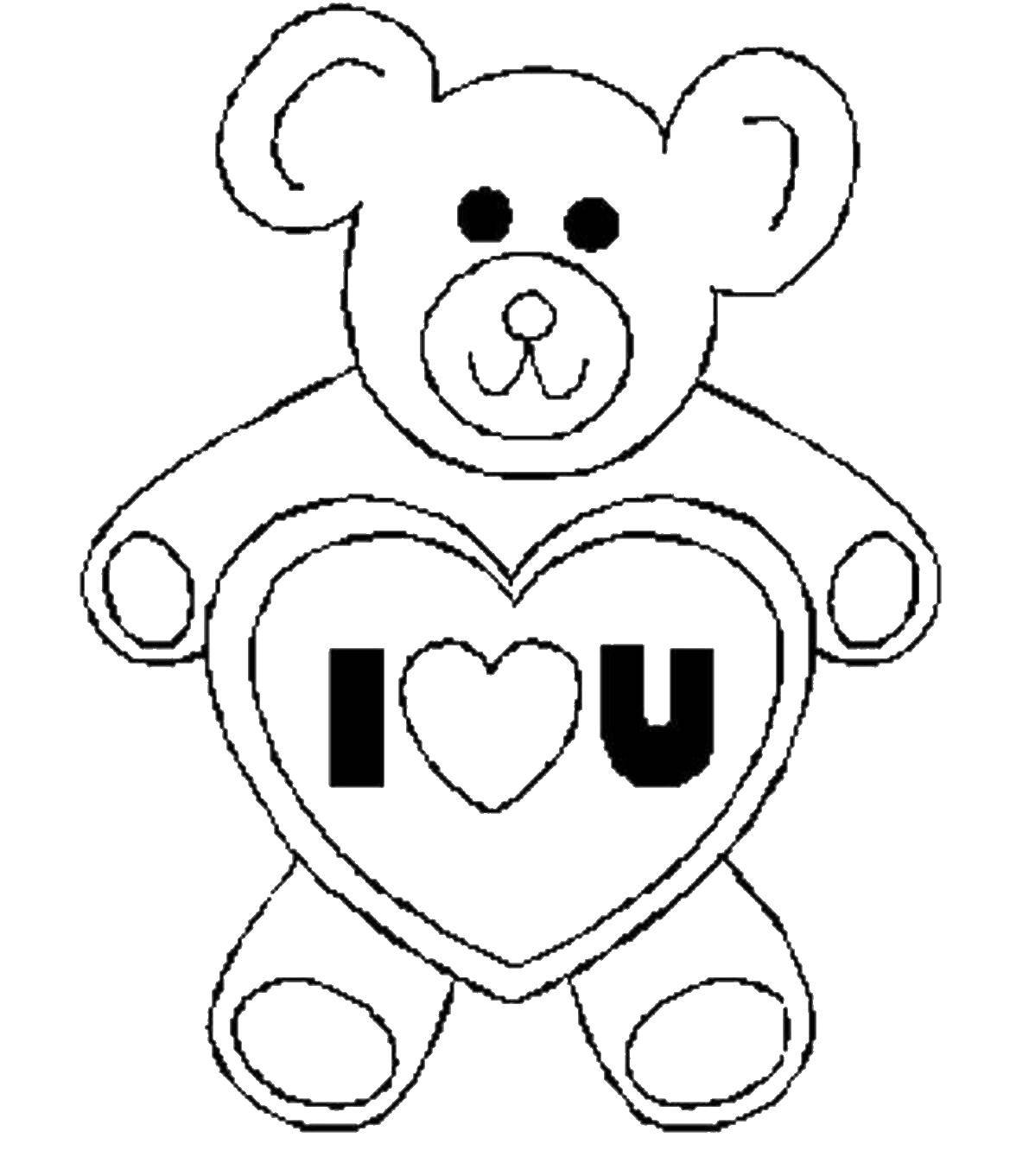 Coloring I love you!. Category I love you. Tags:  Recognition, love.