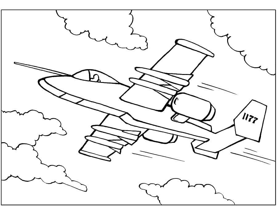 Название: Раскраска Самолет. Категория: самолеты. Теги: Самолет.