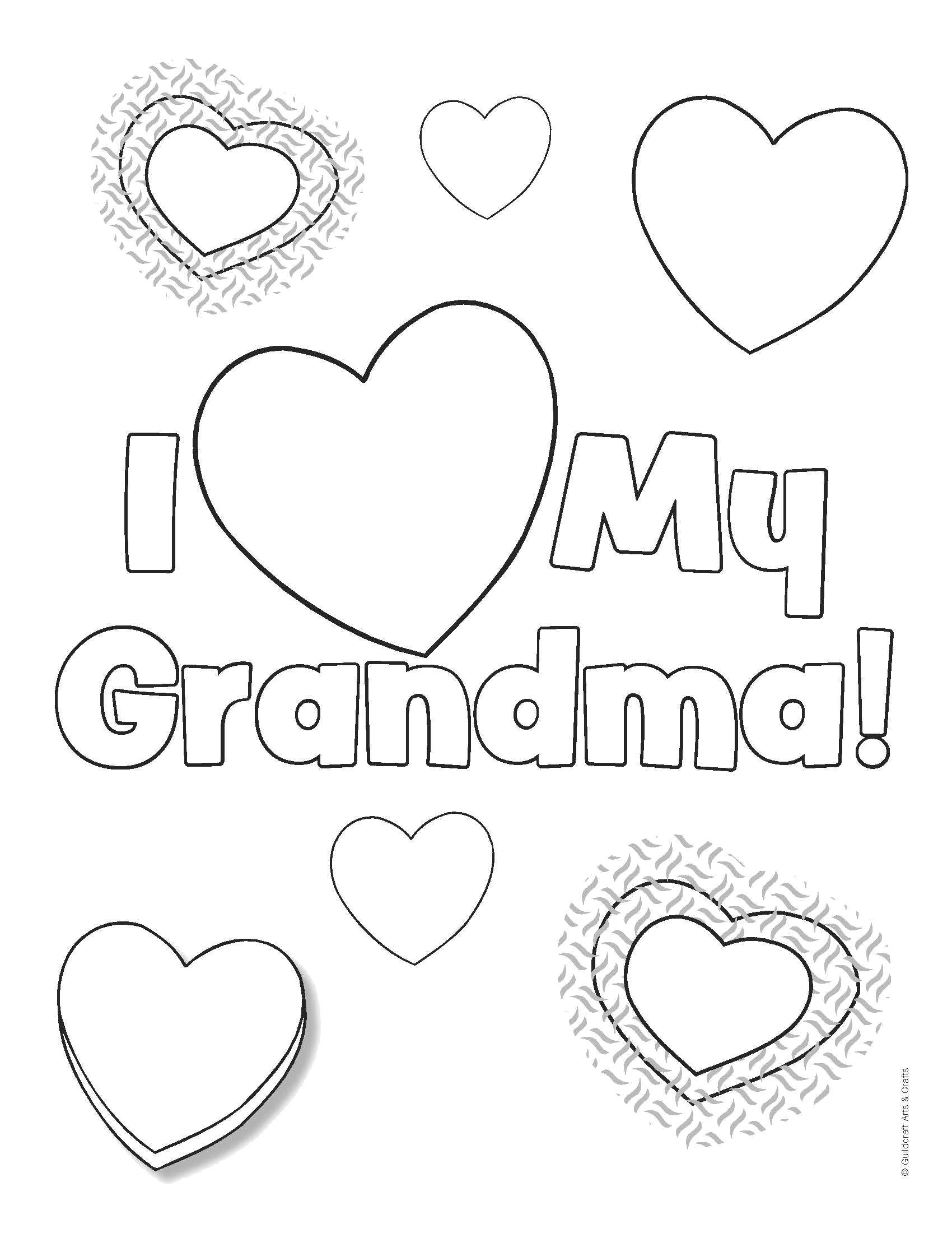 Coloring I love my grandmother!. Category I love you. Tags:  Recognition, love.
