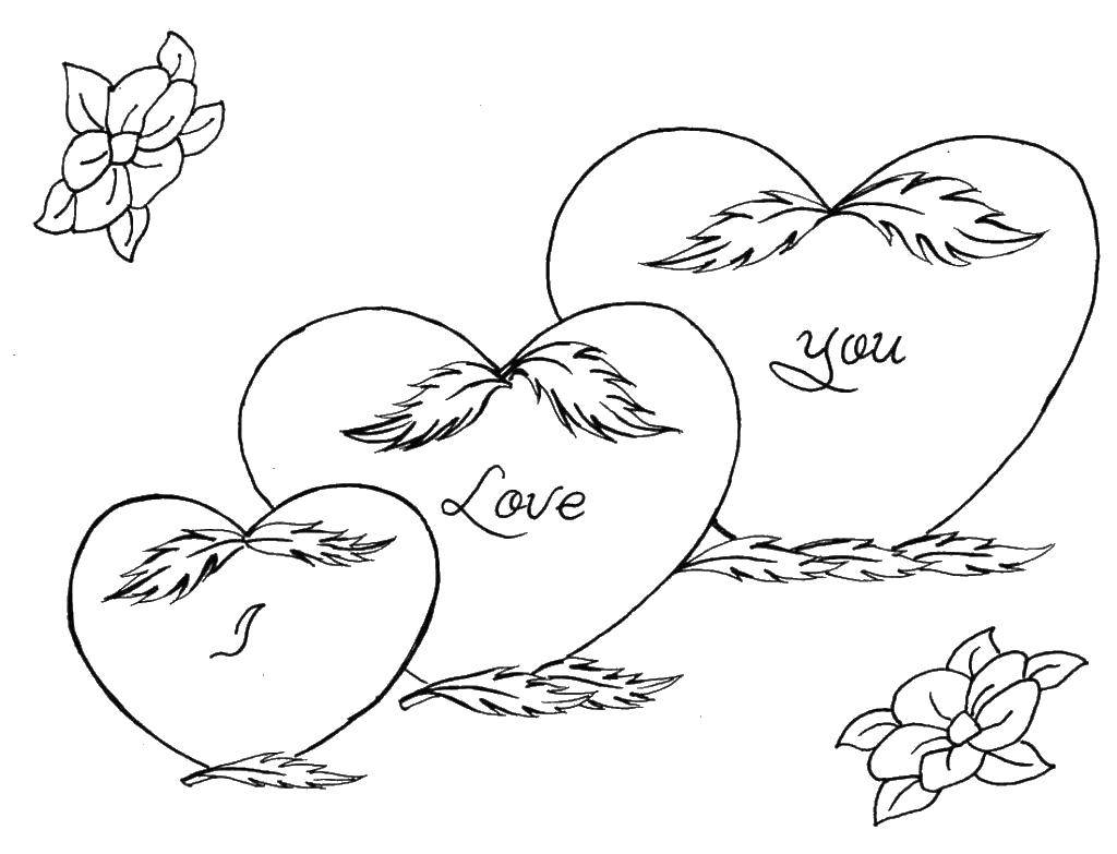 Coloring I love you!. Category I love you. Tags:  Recognition, love.