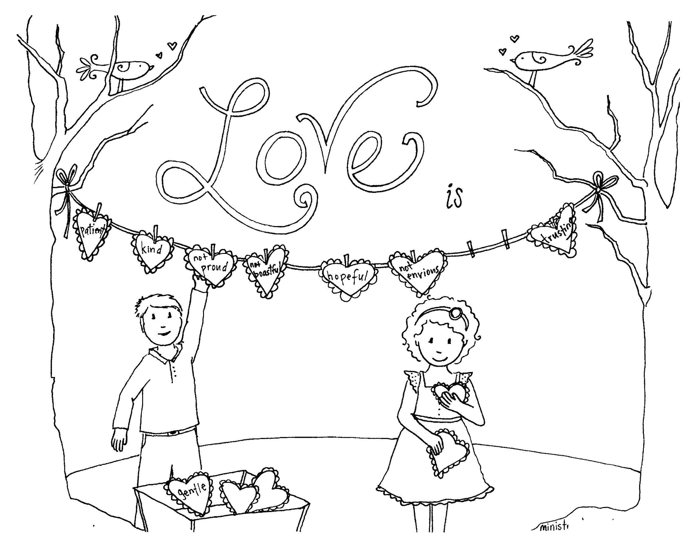 Coloring Love it.... Category I love you. Tags:  Recognition, love, heart.