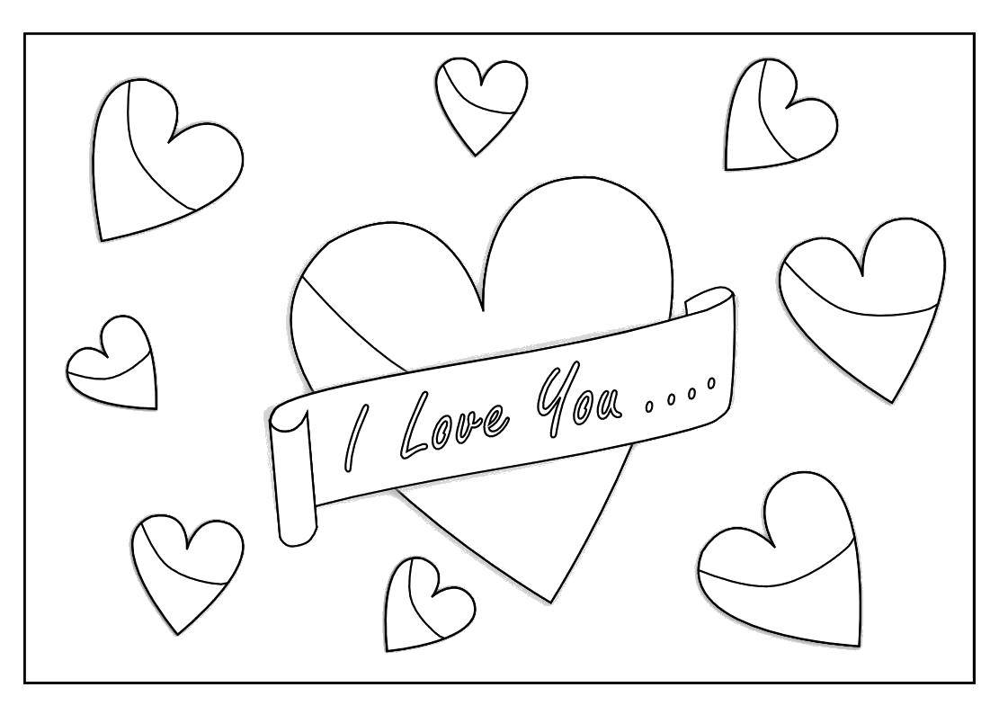 Coloring I love you!. Category I love you. Tags:  Recognition, love, heart.