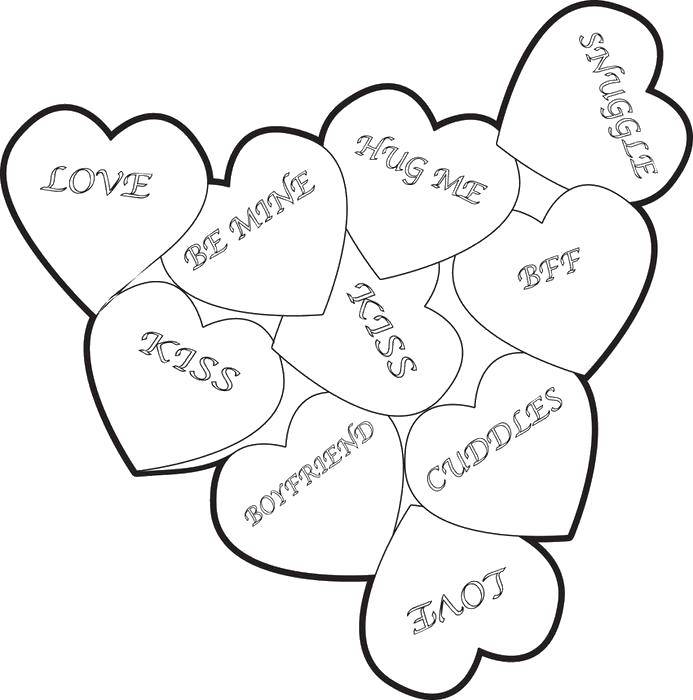 Coloring Recognition in the hearts. Category I love you. Tags:  Recognition, love.