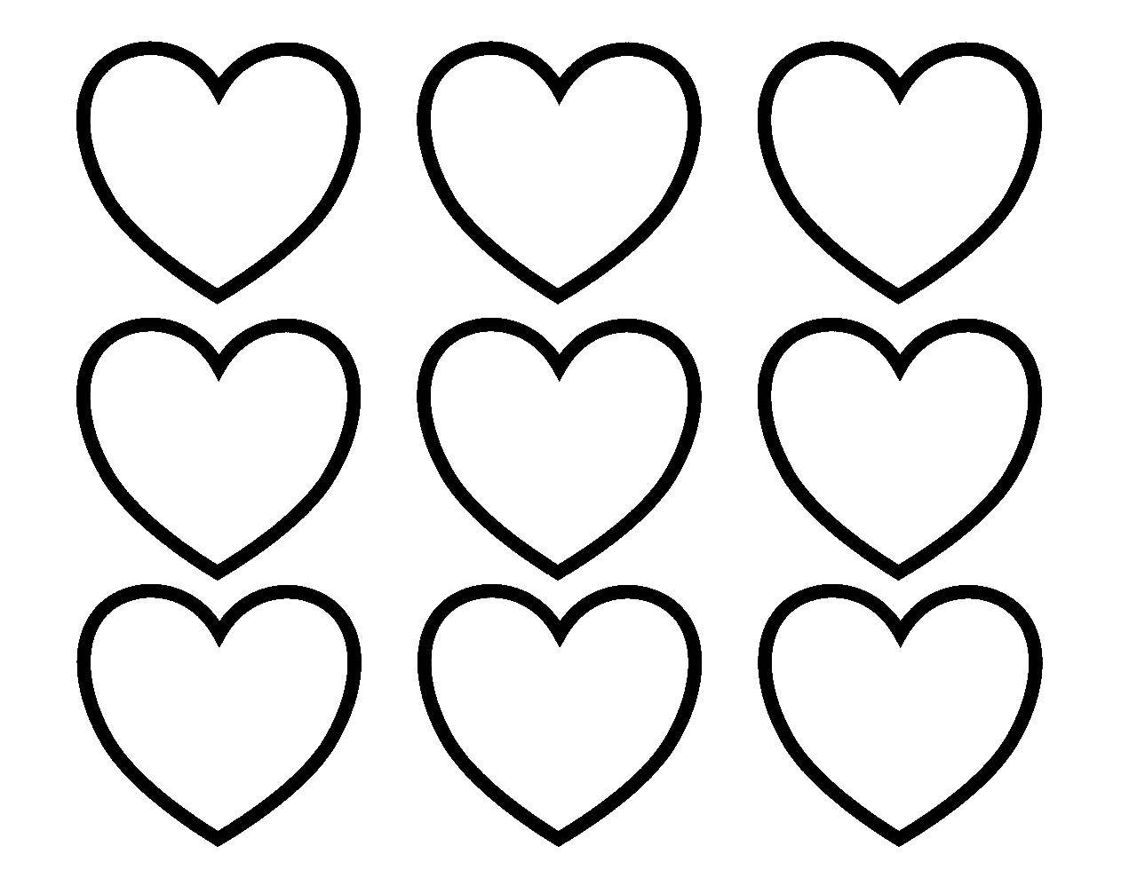 Coloring Paint the hearts. Category Hearts. Tags:  Heart, love.