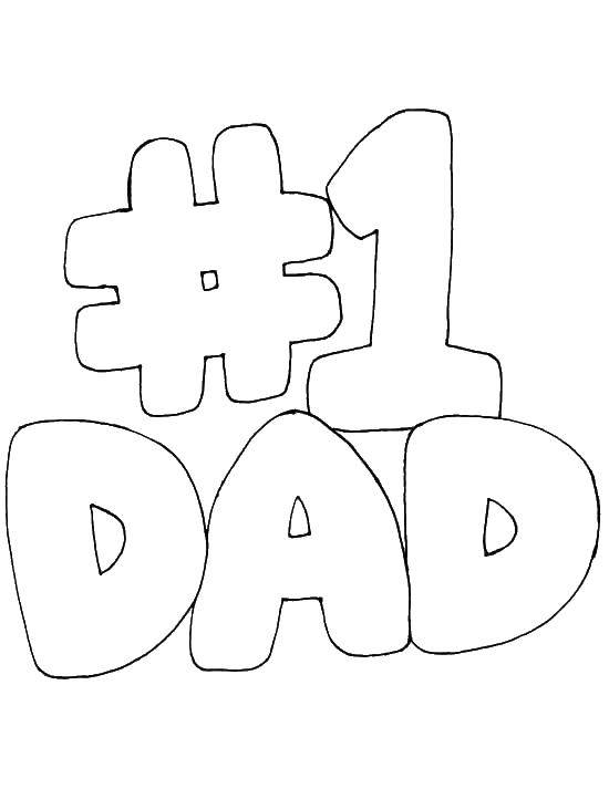 Coloring Learn English dad. Category English words. Tags:  dad .